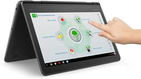 كمبيوتر محمول Lenovo 300e Chromebook Gen2 شاشة لمس 2 في 1 للكمبيوتر الشخصي، كمبيوتر LCD 11.6 بوصة 2 في 1، معالج Intel N4020، ذاكرة الوصول العشوائي 4 جيجابايت، 32 جيجابايت SSD، نظام تشغيل Chrome، لوحة مفاتيح يابانية (متجددة) in Kuwait