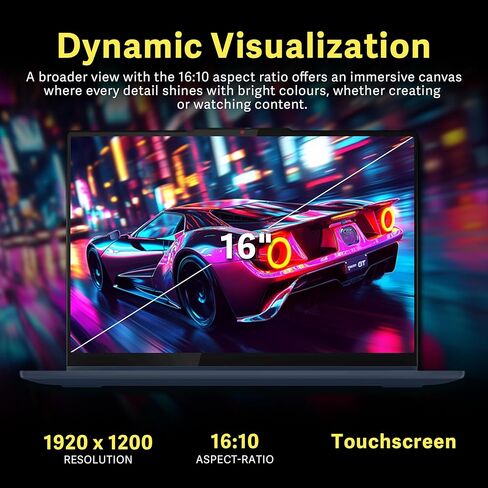Lenovo Ideapad 5 16" WUXGA Touchscreen 2-in-1 Laptop, AMD Ryzen AI 5 340, 16GB RAM, 1.5TB Storage(512GB SSD+1TB Docking Station Set), Backlit Keyboard, Radeon 840M, Wi-Fi 6, Win 11 Pro, Blue in Saudi Arabia