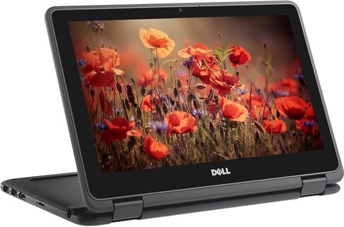 كمبيوتر محمول Dell Chromebook 2 في 1 11 3100، كمبيوتر محمول بشاشة لمس، Intel Celeron N4000، ذاكرة وصول عشوائي 4 جيجابايت، 32 جيجابايت eMMC، لوحة مفاتيح يابانية، نوع C، نظام تشغيل Chrome (متجدد) in Kuwait