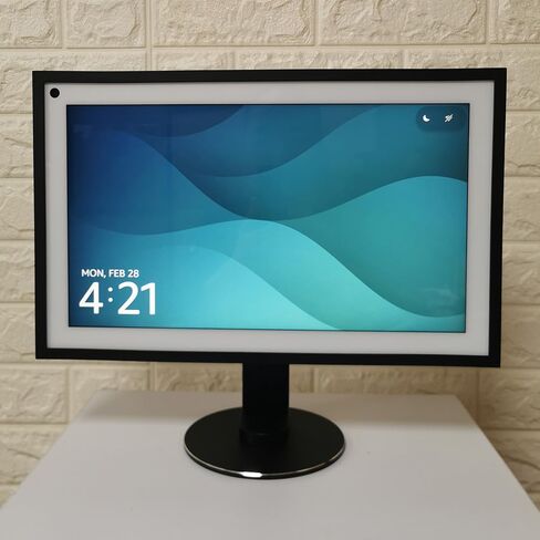 حامل ATOPCAENRT مصنوع من أجل Amazon Echo Show 15 قابل للإمالة والدوران - تصميم ألومنيوم ممتاز، شاشة عرض قابلة للتعديل وقابلة للدوران 360 درجة لاتجاهات الصور والمناظر الطبيعية باللون الأسود in Saudi Arabia