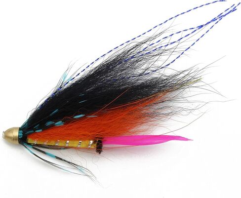12 pcs Cone Head Tube Fly for Salmon Trout Steelhead Fly Fishing Flies Lures Set in Saudi Arabia