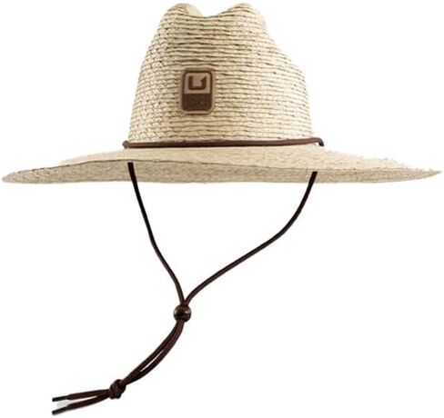 HUK Mens Crushable Straw Hat, Packable Wide Brim Fishing & Beach Hat for Men in Saudi Arabia