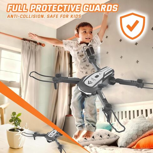 Drone with Camera for Kids Adults, Mini Foldable FPV Drones Remote Control Helicopter, RC Quadcopter with 1080P Live Video Camera, Gestures Selfie, One Key Start,2 Batteries, Toys/Gifts for Boys Girls in Saudi Arabia