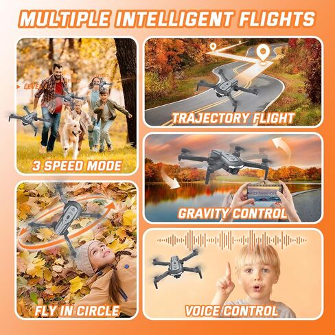 Drone with Camera for Kids Adults, Mini Foldable FPV Drones Remote Control Helicopter, RC Quadcopter with 1080P Live Video Camera, Gestures Selfie, One Key Start,2 Batteries, Toys/Gifts for Boys Girls in Saudi Arabia