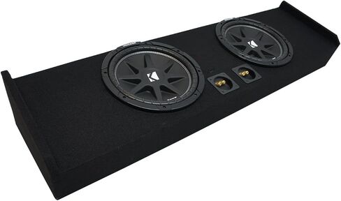 American Sound Connection Bundle Compatible with Ford F-150 Super Crew Truck 2009-2015 Kicker Comp C12 Dual 12" Sub Box Enclosure - Final 2 Ohm in Saudi Arabia