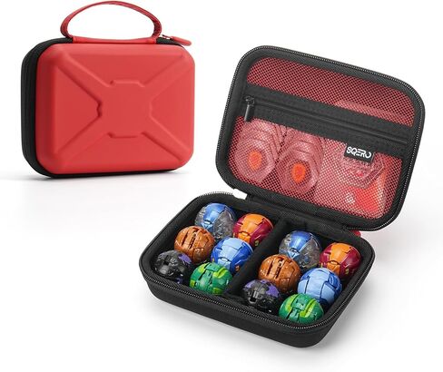 SQERO Case Compatible with 12 Bakugan Figures, BakuCores and Armored Alliance, Geogan Rising Battle Action Figure, Toy Organizer Storage Case for Bakugan and Accessories(Only Case) in Saudi Arabia