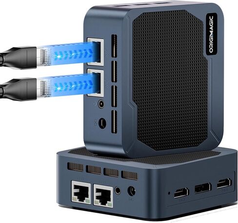 C2 Mini PC 11 Pro، أجهزة الكمبيوتر المكتبية الصغيرة Intel N95، ذاكرة وصول عشوائي LPDDR5 سعة 12 جيجابايت، 512 جيجابايت SSD، كمبيوتر صغير، شبكة NIC LAN مزدوجة بسرعة 1000 ميجا بت في الثانية، HDMI 2.0، WiFi 5، BT 5.0، شاشة ثلاثية 4K، كمبيوتر صغير للأعمال المن in Kuwait