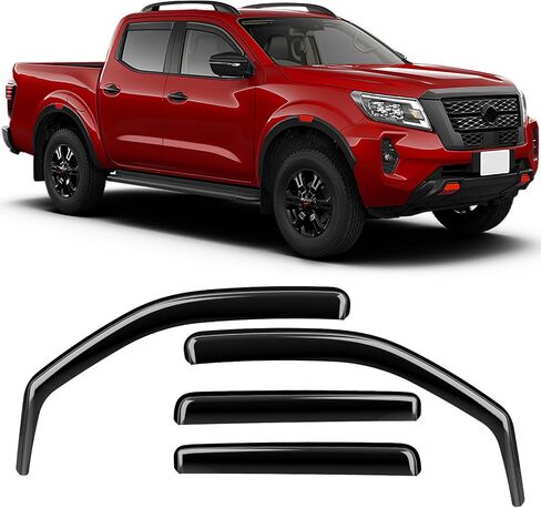 in-Channel Rain Guards Compatible with RAM 1500 2019-2025, Durable Side Windows Wind Deflectors 2019 2020 2021 2022 2023 2024 2025 RAM Rain Guard Black 4 PCS in Saudi Arabia