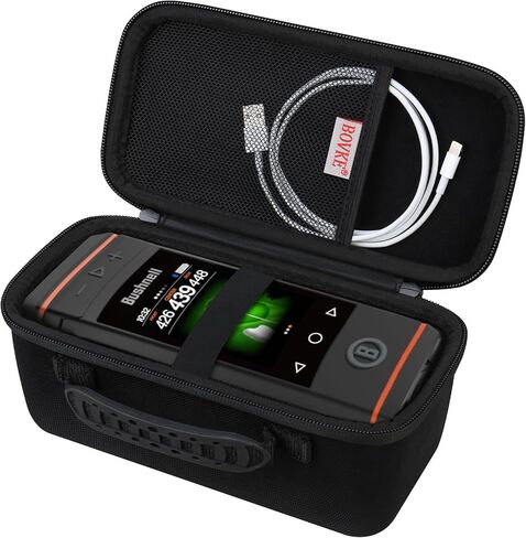 حقيبة سفر BOVKE لمكبر صوت Bushnell Golf Wingman HD GPS، حامل تخزين السفر المحمول لسماعات الجولف GPS، منظم حقيبة مكبر صوت بلوتوث للجولف لكابل الشحن والإكسسوارات، أسود in Saudi Arabia