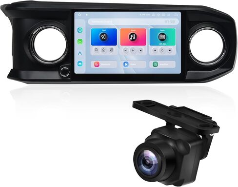 وحدة رأس Dasaita 8 + 256 جيجابايت لسيارة Toyota Tacoma 2016-2023 مع كاميرا AHD 1080P، رؤية أمامية أو خلفية عالمية، تدعم Carplay اللاسلكي Android Auto، 8-Core Android 13 GPS Navigation راديو ستيريو للسيارة in Kuwait