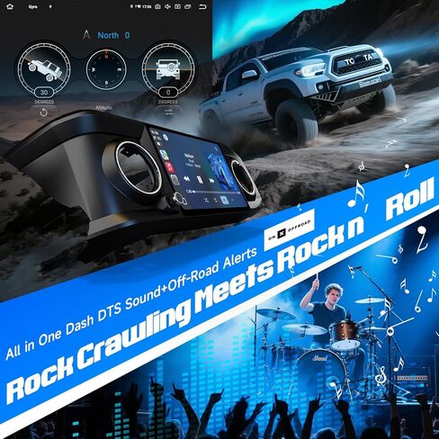 وحدة رأس Dasaita 8 + 256 جيجابايت لسيارة Toyota Tacoma 2016-2023 مع كاميرا AHD 1080P، رؤية أمامية أو خلفية عالمية، تدعم Carplay اللاسلكي Android Auto، 8-Core Android 13 GPS Navigation راديو ستيريو للسيارة in Kuwait
