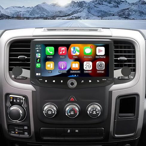 ستيريو راديو السيارة لدودج رام 1500 2500 3500 2013-2018، شاشة لمس 10.88 بوصة لاسلكية Carplay Android Auto Headunit تمت ترقيتها مع 4+64G ROM Bluetooth 5.4 GPS Navi FM SWC DSP حامل هاتف الكاميرا in Kuwait