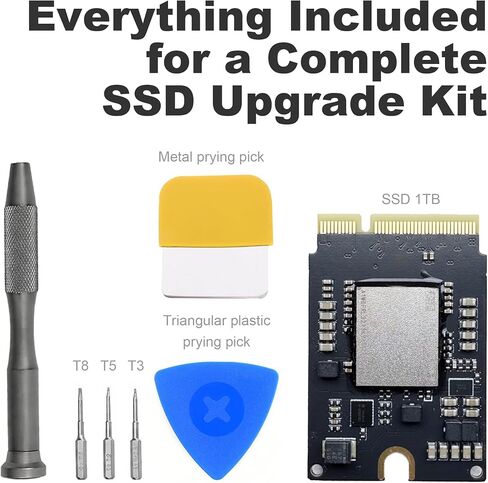 SlimQ 1 تيرابايت SSD لجهاز Mac mini M4 - مجموعة ترقية متوافقة مع محرك استبدال Macmini الداخلي M.2 SSD، ترقية تخزين عالية السرعة 1 تيرابايت in Saudi Arabia