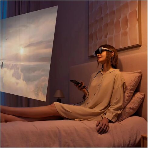 متوافق مع نظارات RayNeo Air 2 XR مقاس 201 بوصة شاشة Micro OLED ومعدل تحديث 120 هرتز 3D HD سينما خاصة AR نظارات ذكية VS XREAL Air 2 in Kuwait