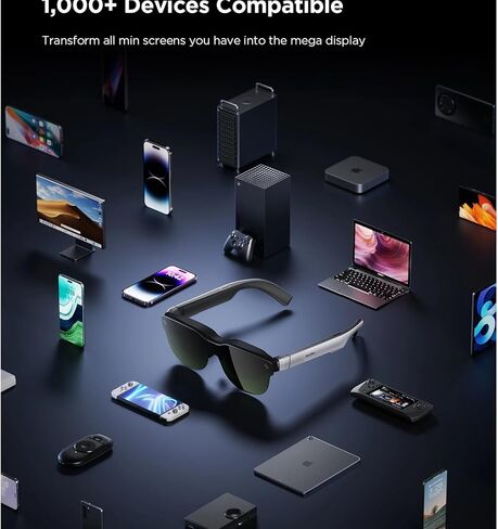 TCL متوافق مع نظارات RayNeo Air 3S الذكية AR 201 بوصة Micro OLED 3D HD تلفزيون الجيب السينمائي الخاص للهاتف المحمول وآلة ألعاب الكمبيوتر (Air 3S) in Kuwait
