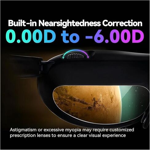 نظارات ماكس سمارت AR ثلاثية الأبعاد، شاشة Micro OLED مقاس 215 بوصة بحد أقصى 50 درجة عرض للهواتف والكمبيوتر الشخصي وشاشة عرض الكل في واحد نافيداد in Kuwait