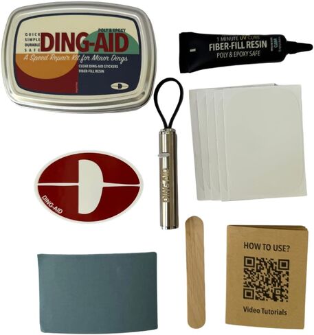 Surfboard Repair Kit, UV Resin with Light, DIY Repair Tool Set for EPOXY & PU Surfboards, Kayaks, SUP, Surfers Essentials in Saudi Arabia