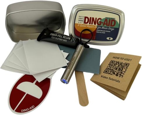 Surfboard Repair Kit, UV Resin with Light, DIY Repair Tool Set for EPOXY & PU Surfboards, Kayaks, SUP, Surfers Essentials in Saudi Arabia