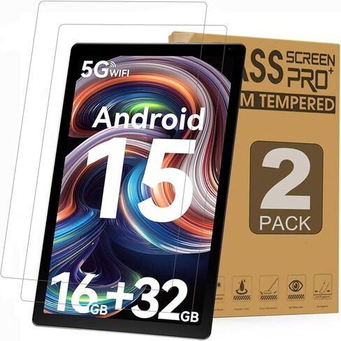 2 Pack Screen Protector for Evermyth Tablet 10 Inch, Tempered Glass Film Guard for Everyuth 10 inch KB1001/KB1004/KB1001L/KB1004L Tablets in Saudi Arabia