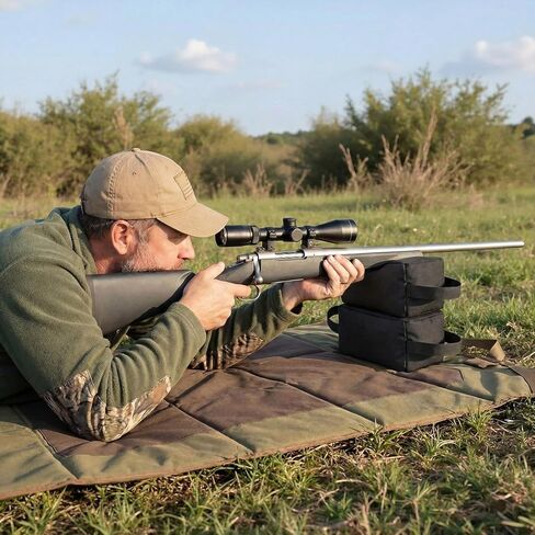 4pcs 900D Oxford Outdoor Shooting Rest Bags Fishing Weighted Sandbag Rest Front & Rear Support SandBag 900 Denier Polyester Durable Construction and for Outdoor, Range, Sight-in, Shooting and Hunting in Kuwait