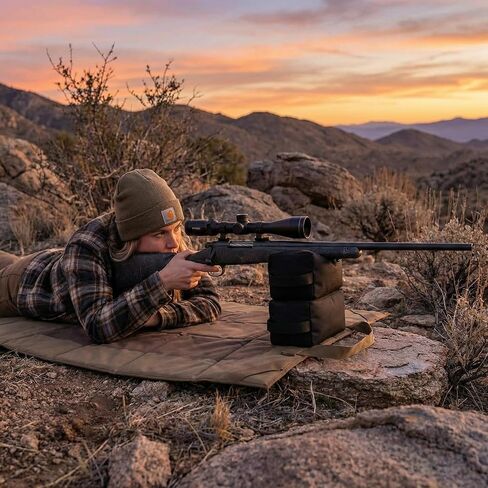 4pcs 900D Oxford Outdoor Shooting Rest Bags Fishing Weighted Sandbag Rest Front & Rear Support SandBag 900 Denier Polyester Durable Construction and for Outdoor, Range, Sight-in, Shooting and Hunting in Kuwait