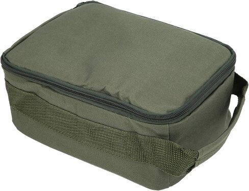 Fishing Reel Gear Storage Bag Organizer Portable Bait Tackle Wallet Zipper Case 4-Layer Green Army in Saudi Arabia