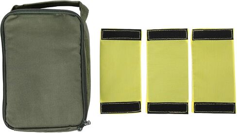 Fishing Reel Gear Storage Bag Organizer Portable Bait Tackle Wallet Zipper Case 4-Layer Green Army in Saudi Arabia
