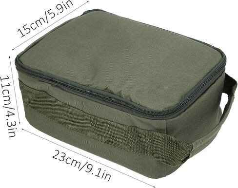 Fishing Reel Gear Storage Bag Organizer Portable Bait Tackle Wallet Zipper Case 4-Layer Green Army in Saudi Arabia