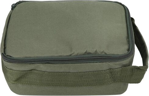 Fishing Reel Gear Storage Bag Organizer Portable Bait Tackle Wallet Zipper Case 4-Layer Green Army in Saudi Arabia