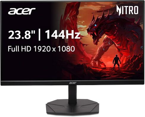 Acer Nitro 27 "Gaming Monitor | Full HD 1920 x 1080 | IPS | Zeroframe | AMD FreeSync | 144Hz REDUST | 1MS (VRB) | SRGB 99 ٪ | in Kuwait