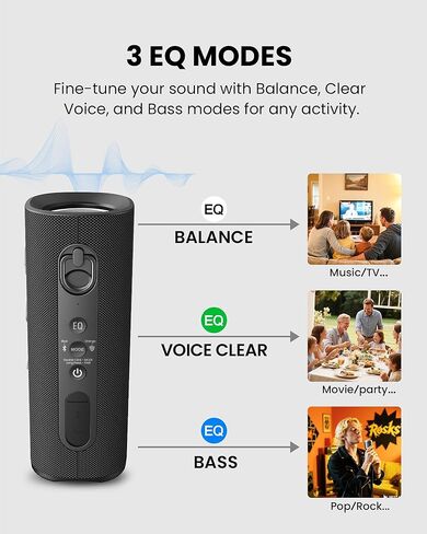 Avantree Harmony A1 - مكبر صوت Auracast لاسلكي متعدد الغرف بتغطية 100 متر، 3 صوت ستيريو EQ، نظام قابل للتوسيع، إعداد سهل، مدخل Bluetooth/Opt/AUX للموسيقى والحفلات والتجمعات المنزلية in Kuwait