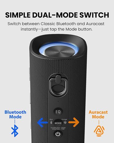 Avantree Harmony A1 - مكبر صوت Auracast لاسلكي متعدد الغرف بتغطية 100 متر، 3 صوت ستيريو EQ، نظام قابل للتوسيع، إعداد سهل، مدخل Bluetooth/Opt/AUX للموسيقى والحفلات والتجمعات المنزلية in Kuwait