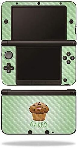 غلاف MightySkins من ألياف الكربون لجهاز Nintendo 3DS XL Original (2012-2014) - تحقق | لمسة نهائية واقية ومتينة من ألياف الكربون | سهل التطبيق والإزالة وتغيير الأنماط | صنع في الولايات المتحدة الأمريكية in Saudi Arabia
