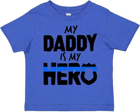 inktastic My Daddy is My Hero Police Officer Family Toddler T-Shirt in Saudi Arabia