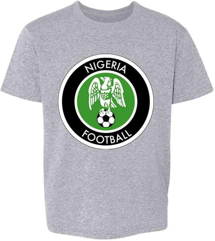 تي شيرت Pop Threads Nigeria Soccer National Team Retro Crest للأطفال الصغار والأطفال والبنات والصبيان in Saudi Arabia