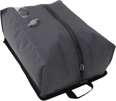 16L Vacuum Compression Bags with 70d TPU Material, Space Saving Reusable Travel Bag for Suitcases, Backpacks, Luggage (Grey) in Saudi Arabia