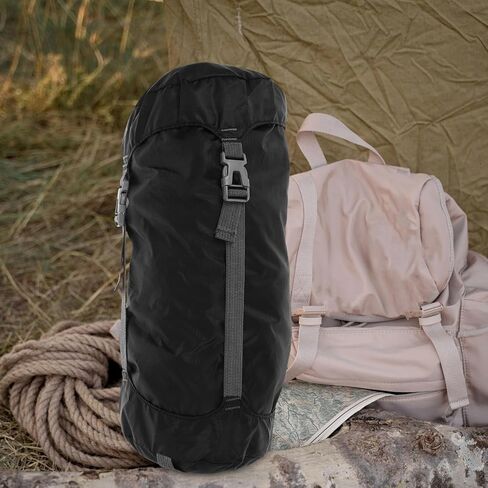 Luxshiny Outdoor Stuff Sack Small Drawstring Compression Bag for Sleeping Bags Down Jackets Duvets Space-Saving Polyester Gear Organizer for Backpacking Hiking Travel in Kuwait