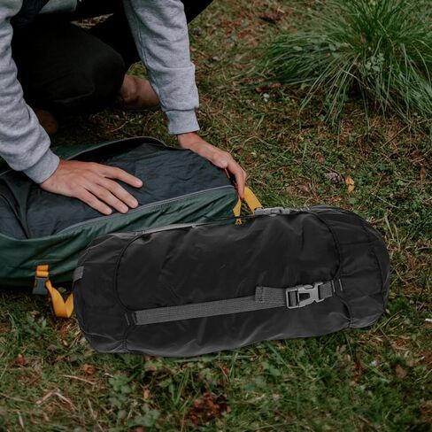 Luxshiny Outdoor Stuff Sack Small Drawstring Compression Bag for Sleeping Bags Down Jackets Duvets Space-Saving Polyester Gear Organizer for Backpacking Hiking Travel in Kuwait