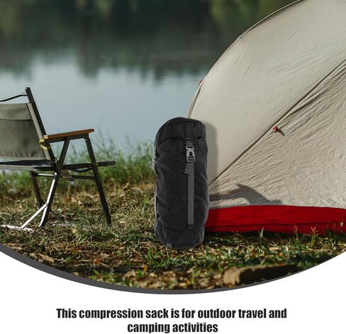 Luxshiny Outdoor Stuff Sack Small Drawstring Compression Bag for Sleeping Bags Down Jackets Duvets Space-Saving Polyester Gear Organizer for Backpacking Hiking Travel in Kuwait