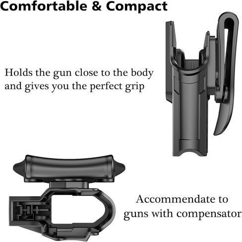 G43X MOS الحافظة لغلوك 43X MOS، غلوك 48 MOS، غلوك 43X، غلوك 43، غلوك 48، حزام الخصر الخارجي G43 الحافظة، حافظات بندقية تكتيكية OWB قابلة للتعديل، إطلاق سريع - اليد اليمنى in Kuwait
