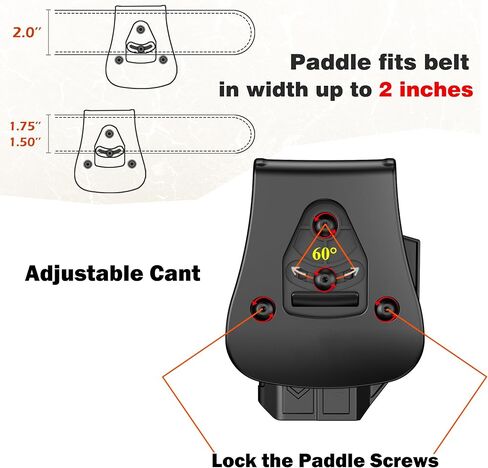 G43X MOS Holster for Glock 43X MOS, Glock 48 MOS, Glock 43X, Glock 43, Glock 48, Outside Waistband G43 Holster, Adjustable OWB Tactical Gun Holsters, Quick Release - Right Handed in Saudi Arabia
