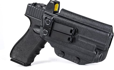 G19/G17 Holster with Light, IWB Kydex Holster for Glock 17 19 19X 22 23 31 32 44 45 47 MOS with Olight Baldr S/Baldr MINI Laser Combo Flashlight, Red Dot Optics Cut, Inside Waistband Concealed Carry in Saudi Arabia