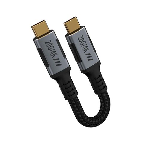 كابل USB C طويل بطول 10أقدام، حزمة من قطعتين، USBC 3.2 متوافق مع كابل Thunderbolt 3، نقل بيانات USB-C بسرعة 20 جيجابت في الثانية، شحن سريع من النوع C بقوة 240 وات، مخرج فيديو USB C 4K@120 هرتز للشاشة، العرض، SSD، الإرساء، المحور. in Kuwait
