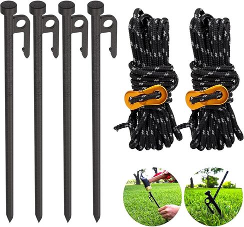 Heavy-Duty Tent pegs, 30-Pack, Suitable for awnings and Camping Grounds, with Thickened and Reinforced peg Heads. in Saudi Arabia