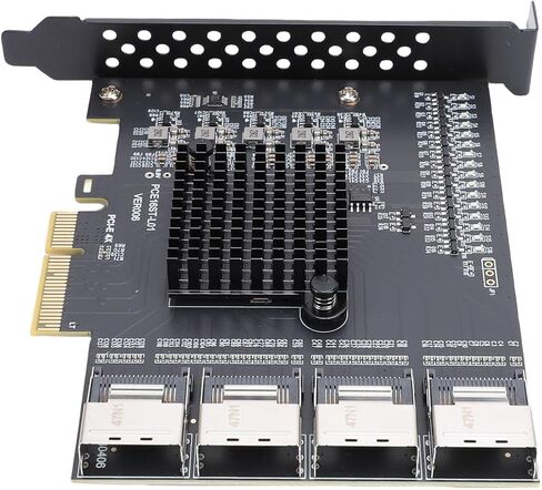 محول PCIe X4 إلى SFF8087 - واجهة MINI SAS ذات 4 منافذ قابلة للتوسيع لحلول التخزين عالية الأداء - متوافق مع و in Saudi Arabia