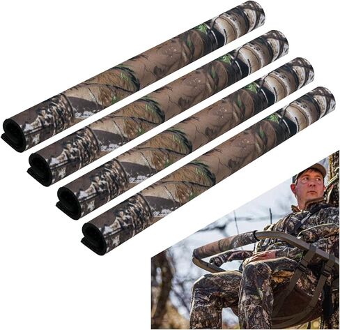 Camo Tree Stand Rail Pads,Quiet & Non-Slip Replacement Treestands Shooting Rail Cover, Hunting Rail Pads for Climbing, Ladder, Tripod Deer Hunting Treestands in Kuwait