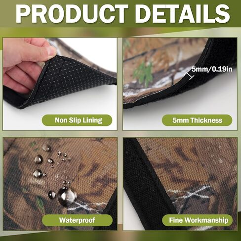 Camo Tree Stand Rail Pads,Quiet & Non-Slip Replacement Treestands Shooting Rail Cover, Hunting Rail Pads for Climbing, Ladder, Tripod Deer Hunting Treestands in Kuwait