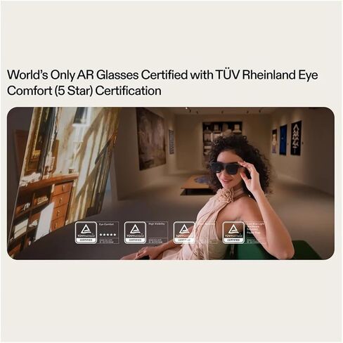AR Smart Glasses 477" HD Screen 3DoF Space Hovering 3D Real Video Glasses Compatible for iPhone Mac Switch PS5 Private Cinema in Saudi Arabia