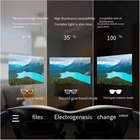 نظارات AR الذكية 6DoF Space Hovering 3 سرعات Electrochromic Beam Pro Space Suit 128G نظارات غير VR in Saudi Arabia