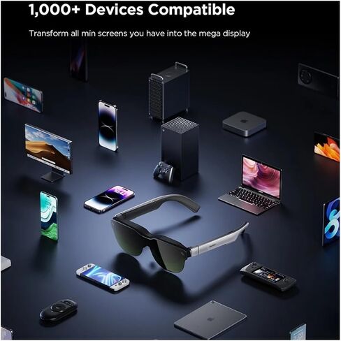متوافق مع RayNeo Air 3S Ar Glasses 3D HD Private Cinema 3Rd Generation Pocket TV AR النظارات الذكية للهاتف المحمول وآلة ألعاب الكمبيوتر in Kuwait